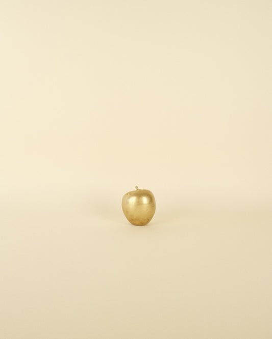 Manzana Decorativa Dorada Vintage