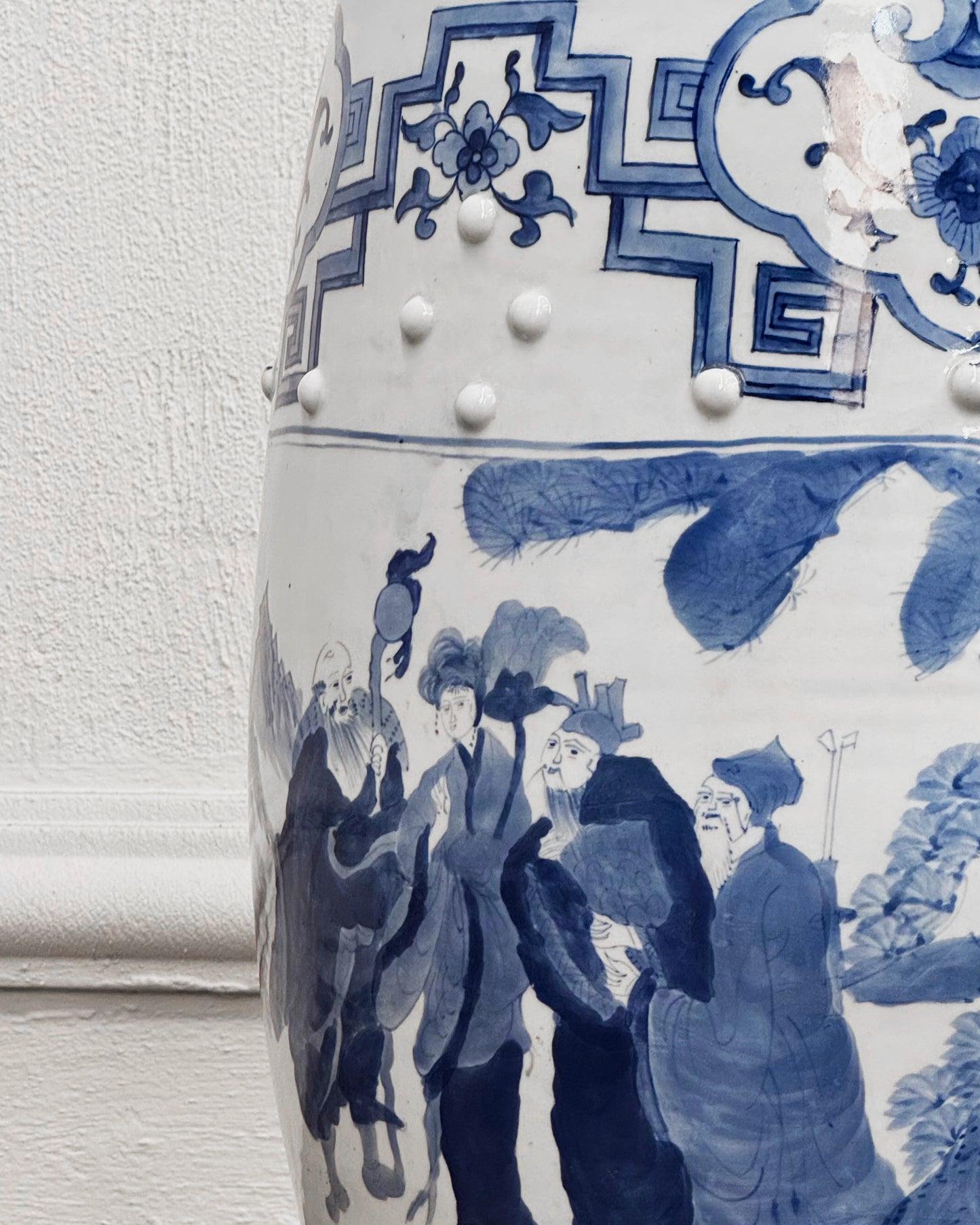 Taburete Vintage de Porcelana | Casa Perlo